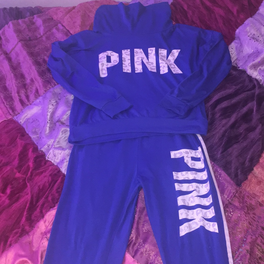 Blue & White Matching Set